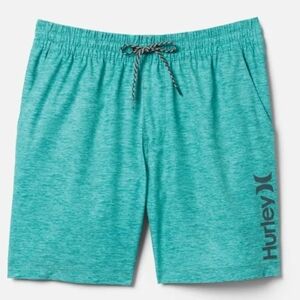 Hurley Men’s Teal Heather Swim Trunks